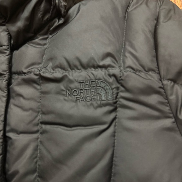 The North Face down quilted parka jacket winter coat in black size XS - Picture 8 of 16